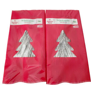 Christmas Tree Tinsel Icicles Silver-Lot of 2-1000 Count 18 inch Strands Vintage